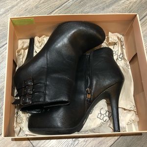 BCBG black booties
